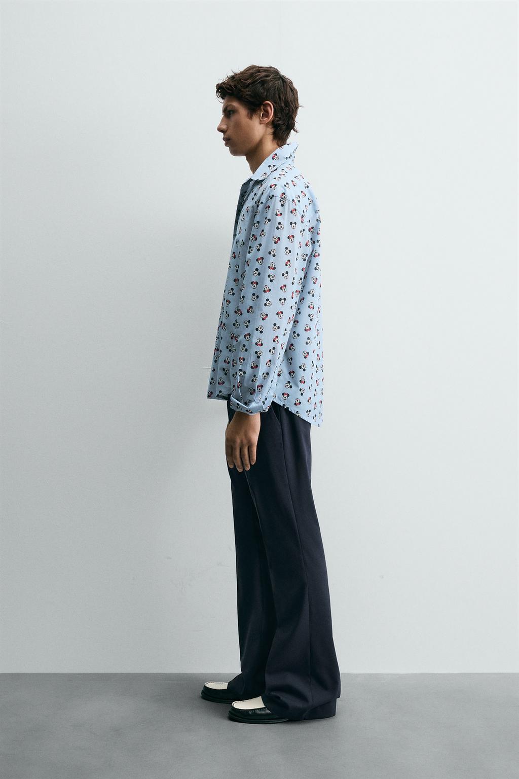 РУБАШКА MINNIE + MICKEY MOUSE HARRY LAMBERT ДЛЯ ZARA X DISNEY