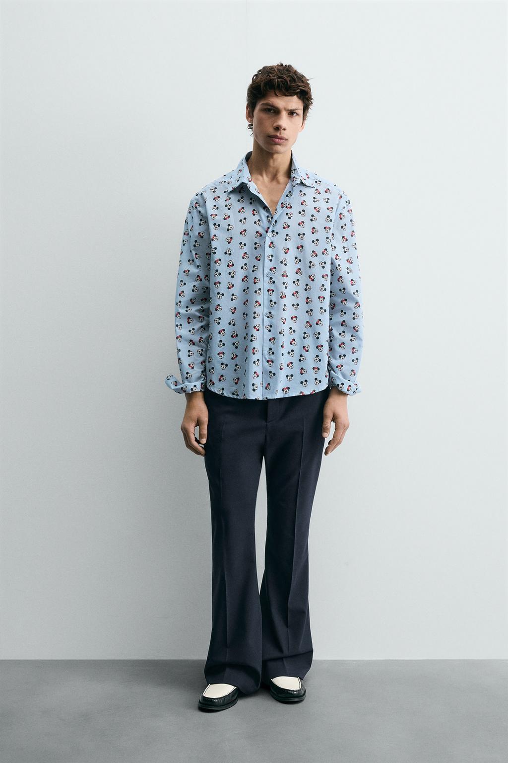 РУБАШКА MINNIE + MICKEY MOUSE HARRY LAMBERT ДЛЯ ZARA X DISNEY