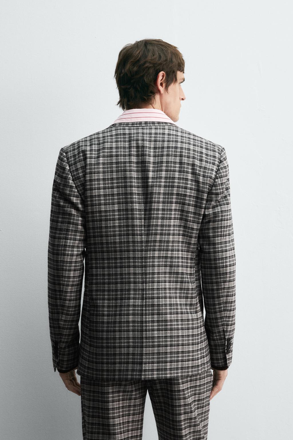 КЛЕТЧАТЫЙ КОСТЮМНЫЙ БЛЕЙЗЕР HARRY LAMBERT FOR ZARA X DISNEY
