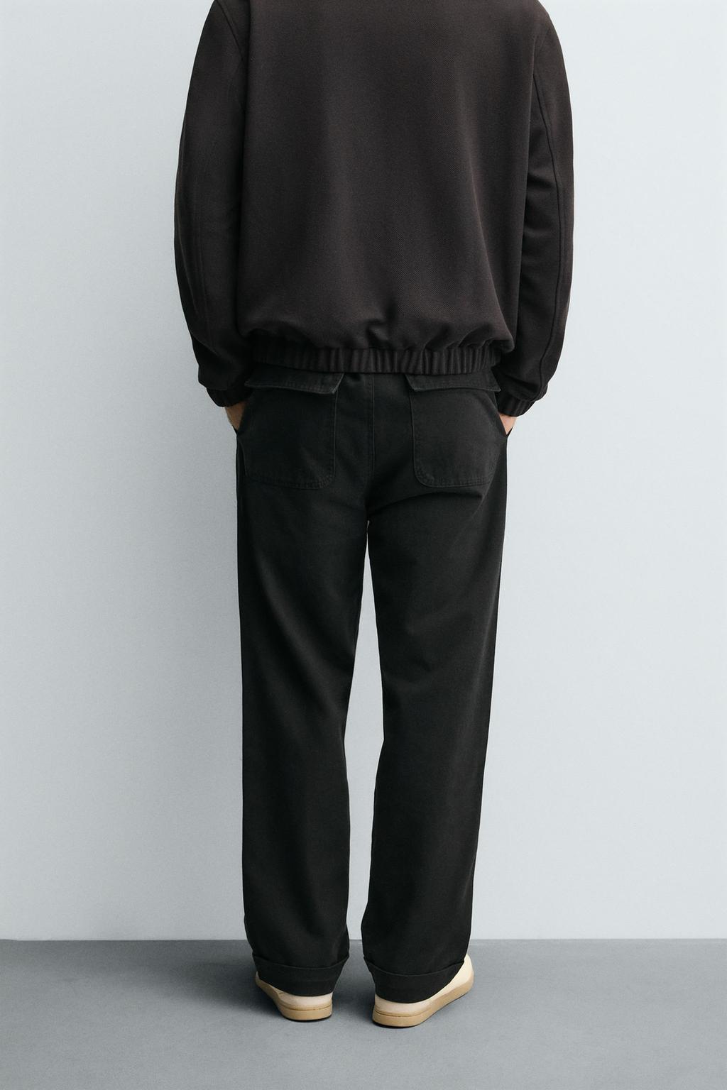 БРЮКИ STRAIGHT FIT ИЗ ТВИЛА