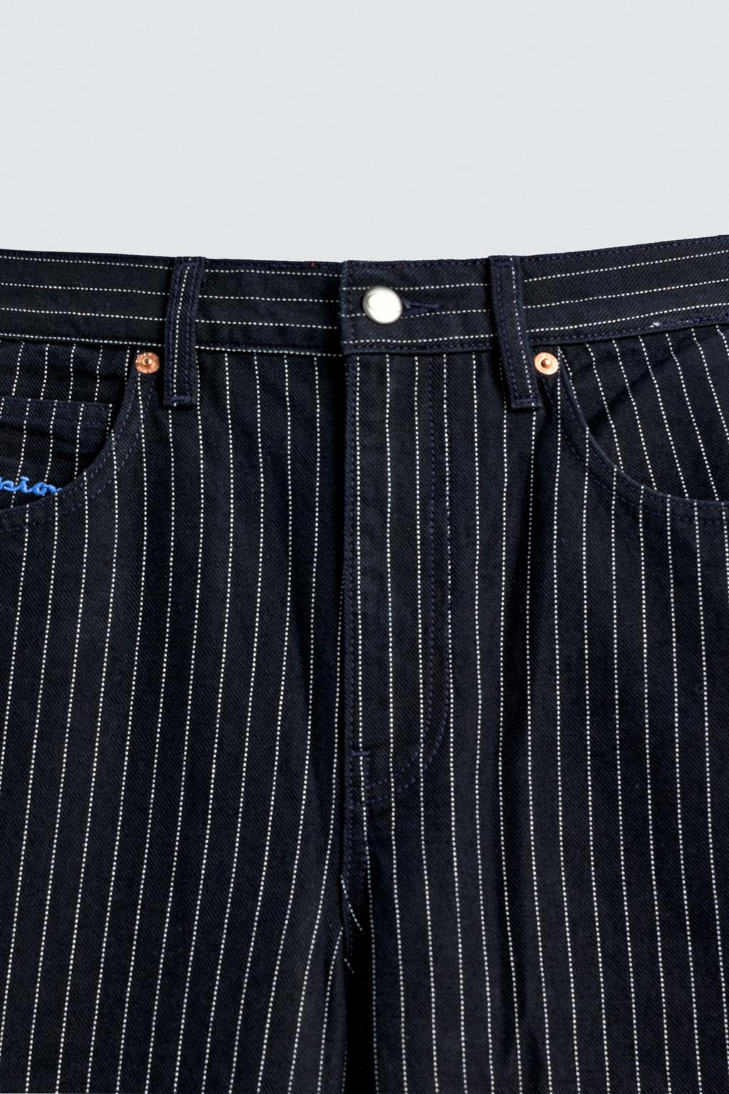 ДЖИНСЫ BAGGY FIT В ПОЛОСКУ CHAMPION ® X ZARA