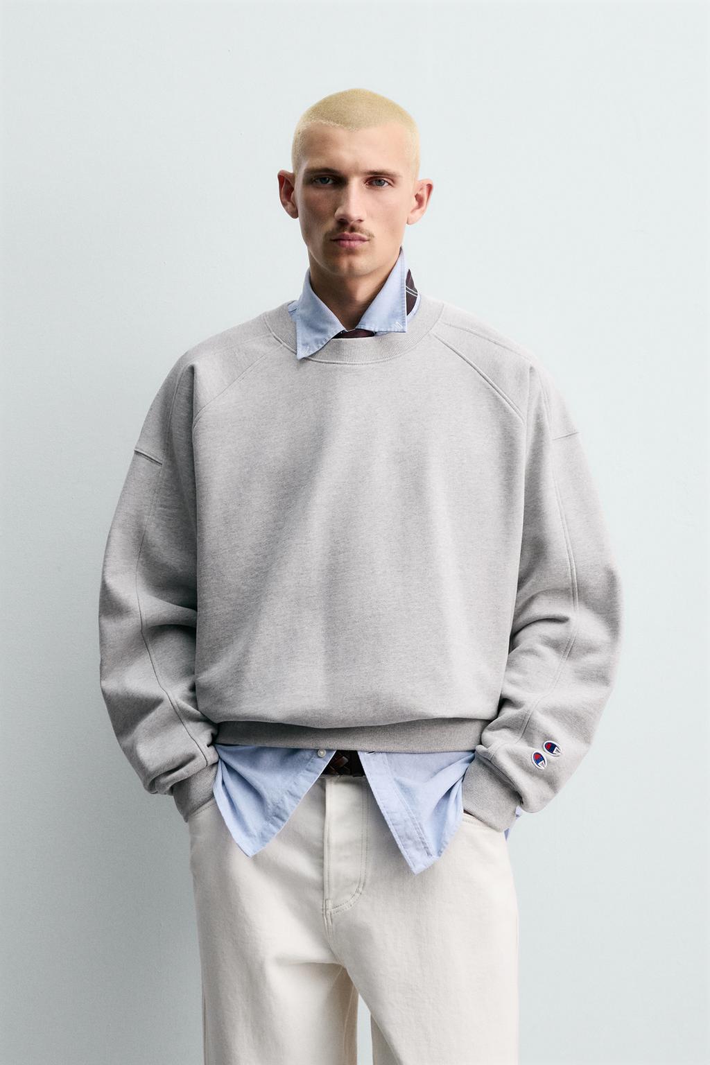 ТОЛСТОВКА CREWNECK С НАШИВКАМИ CHAMPION ® X ZARA