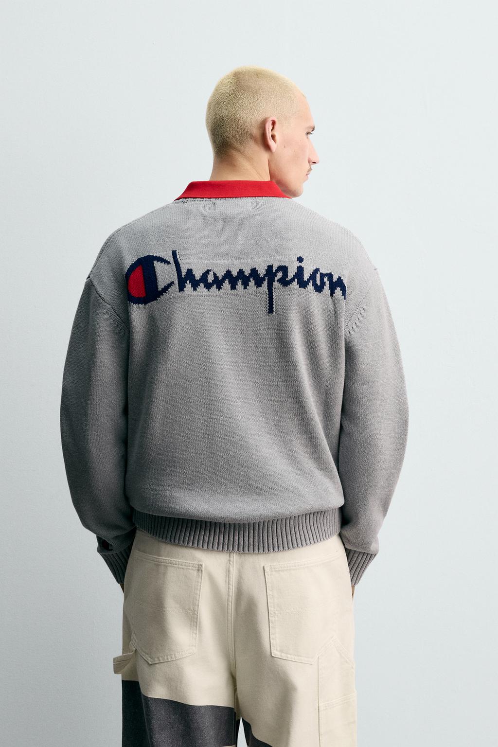 ДЖЕМПЕР В ПОЛОСКУ С ЛОГОТИПАМИ CHAMPION ® X ZARA