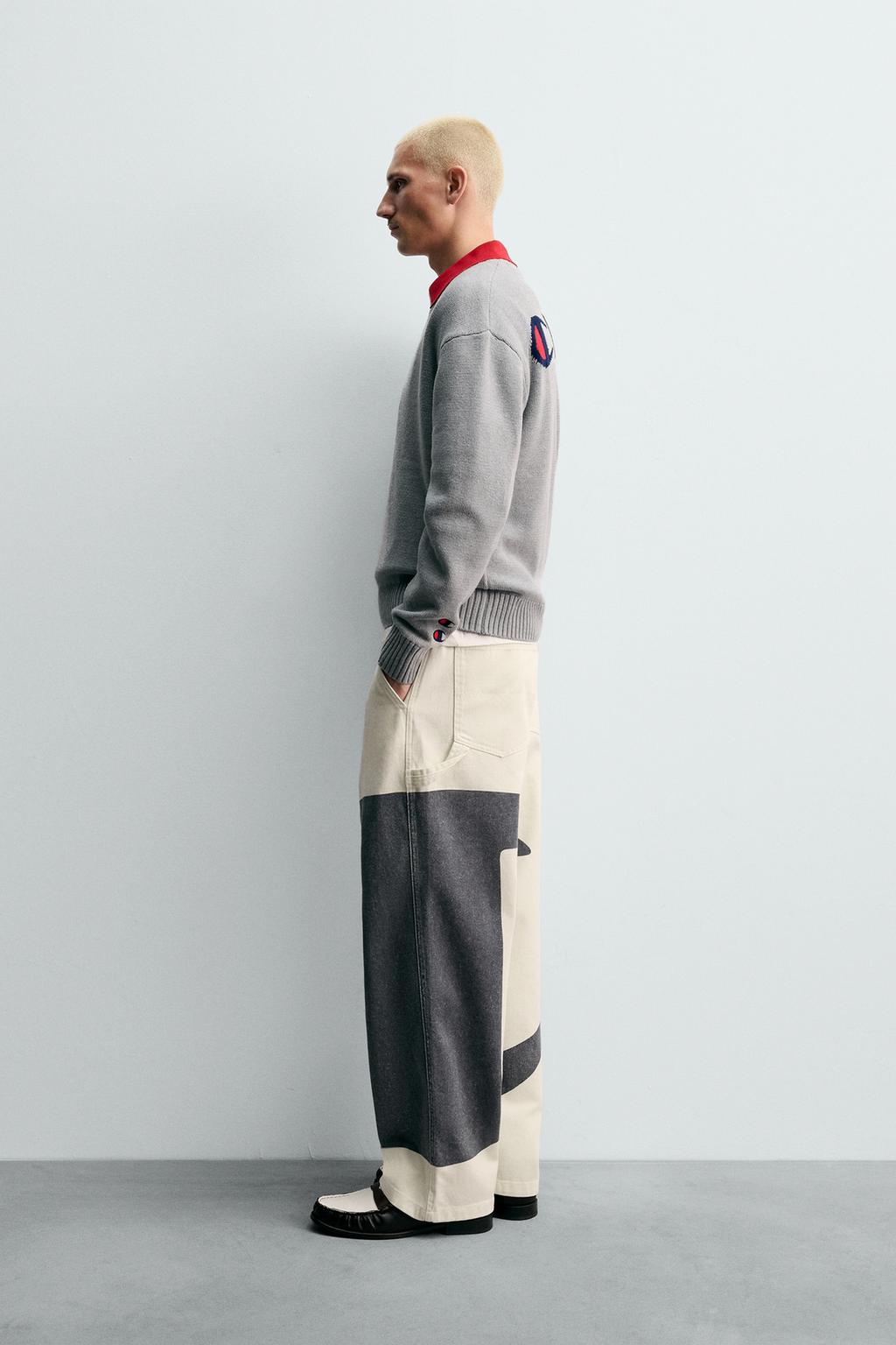 ДЖЕМПЕР В ПОЛОСКУ С ЛОГОТИПАМИ CHAMPION ® X ZARA