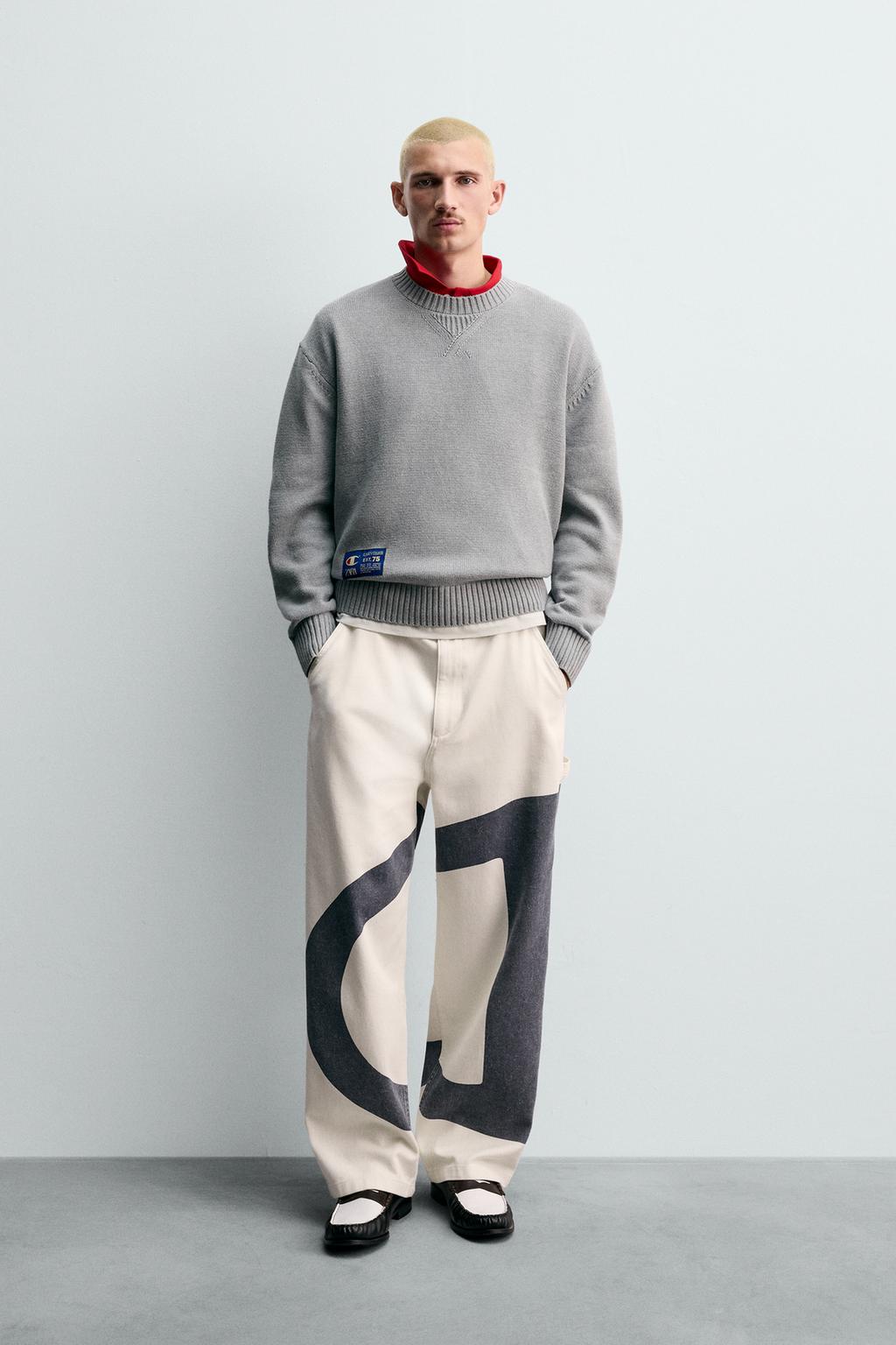 ДЖЕМПЕР В ПОЛОСКУ С ЛОГОТИПАМИ CHAMPION ® X ZARA