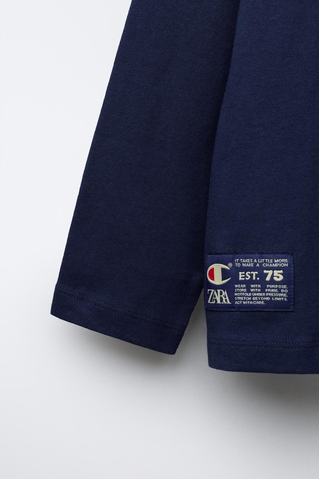 ФУТБОЛКА CHAMPION ® X ZARA С ПРИНТОМ «КРОКОДИЛ»