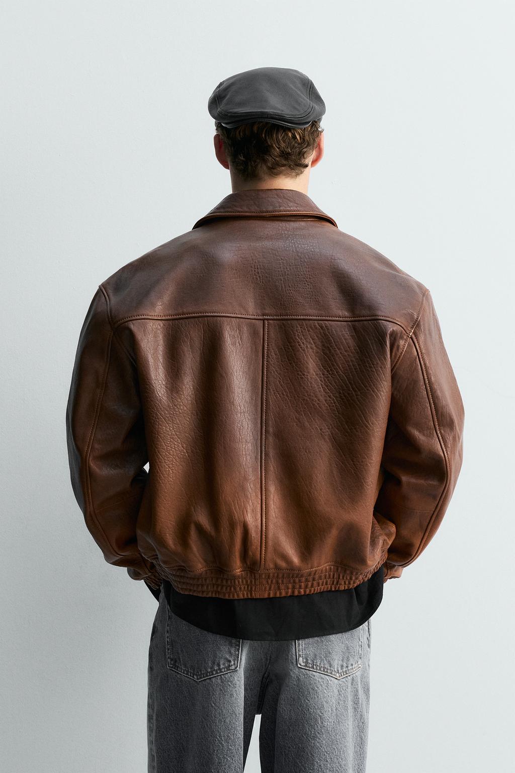 КОЖАНАЯ КУРТКА В ВИНТАЖНОМ СТИЛЕ ОГРАНИЧЕННОЙ СЕРИИ