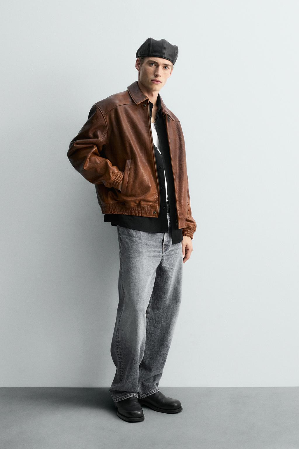 КОЖАНАЯ КУРТКА В ВИНТАЖНОМ СТИЛЕ ОГРАНИЧЕННОЙ СЕРИИ