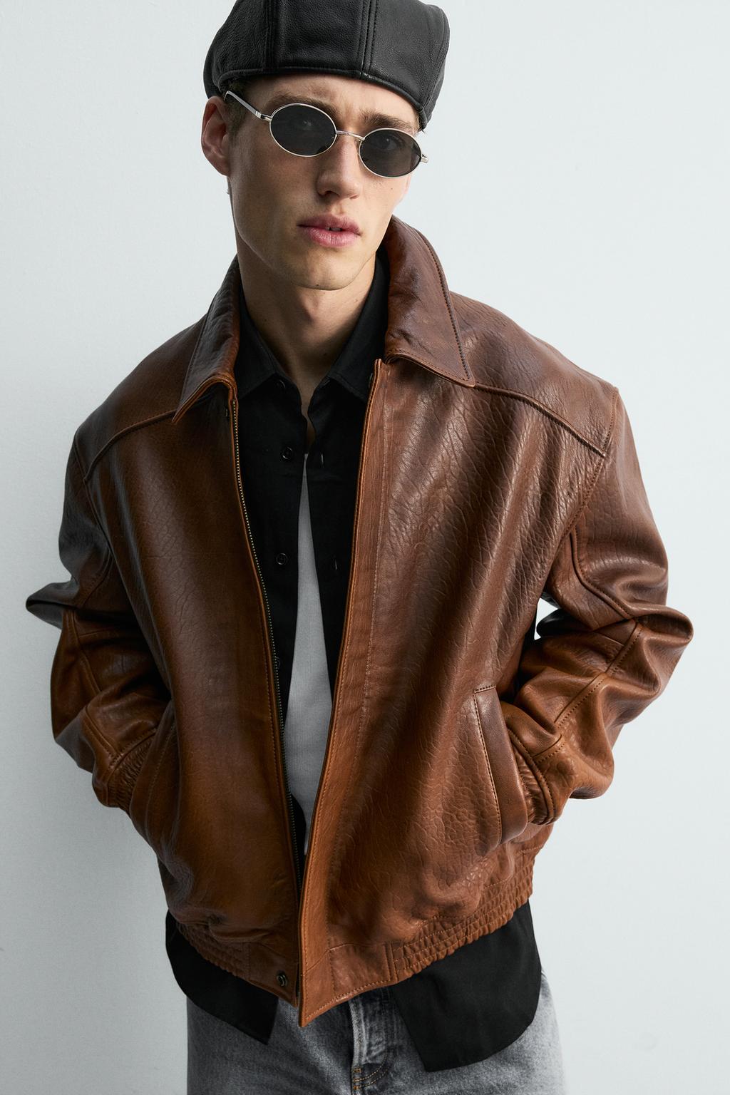 КОЖАНАЯ КУРТКА В ВИНТАЖНОМ СТИЛЕ ОГРАНИЧЕННОЙ СЕРИИ