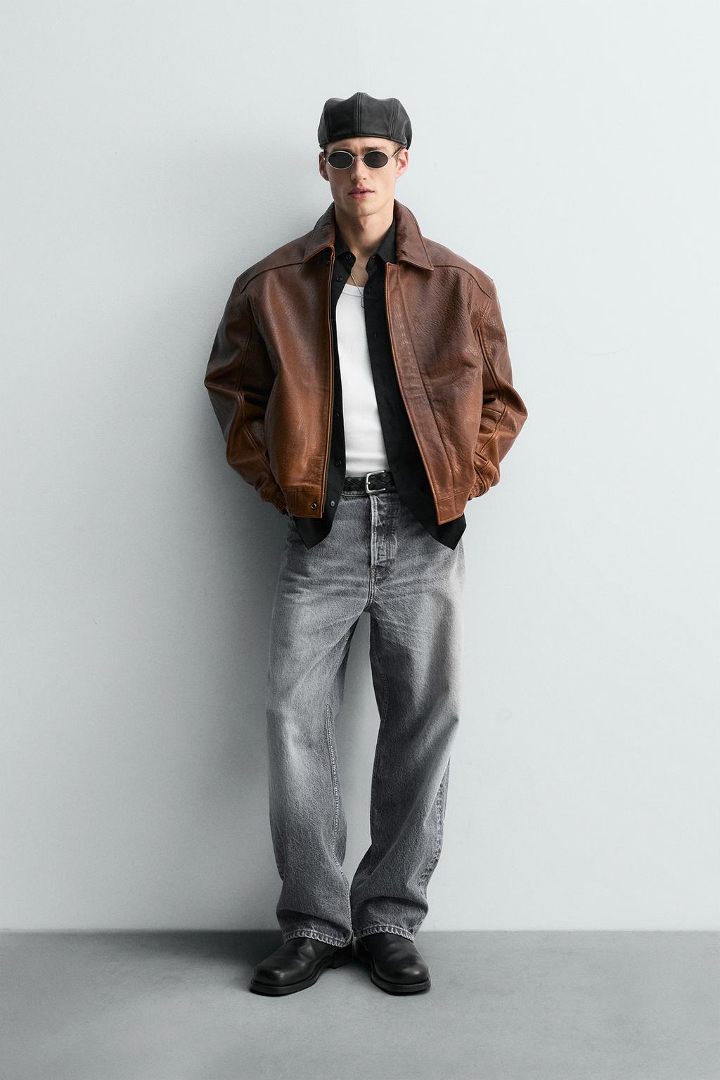 КОЖАНАЯ КУРТКА В ВИНТАЖНОМ СТИЛЕ ОГРАНИЧЕННОЙ СЕРИИ