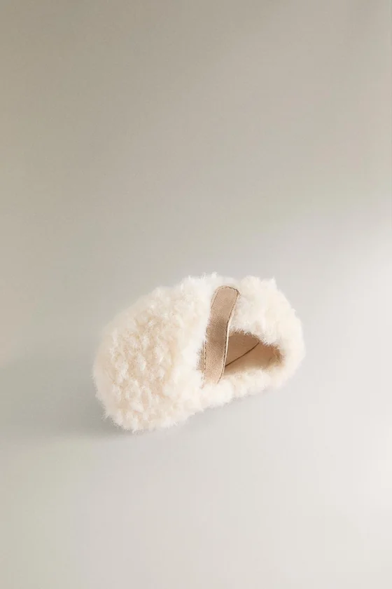 Балетки на меху faux shearling