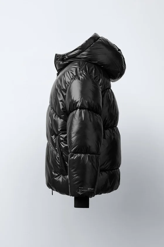 СТЕГАНОЕ ПАЛЬТО С КАПЮШОНОМ WATER REPELLENT