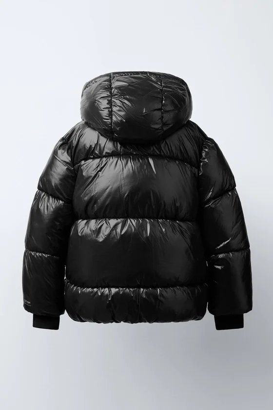 СТЕГАНОЕ ПАЛЬТО С КАПЮШОНОМ WATER REPELLENT