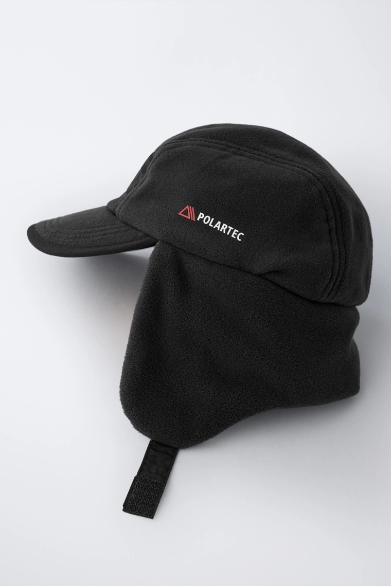 Шапка с ушанкой из флиса polartec®