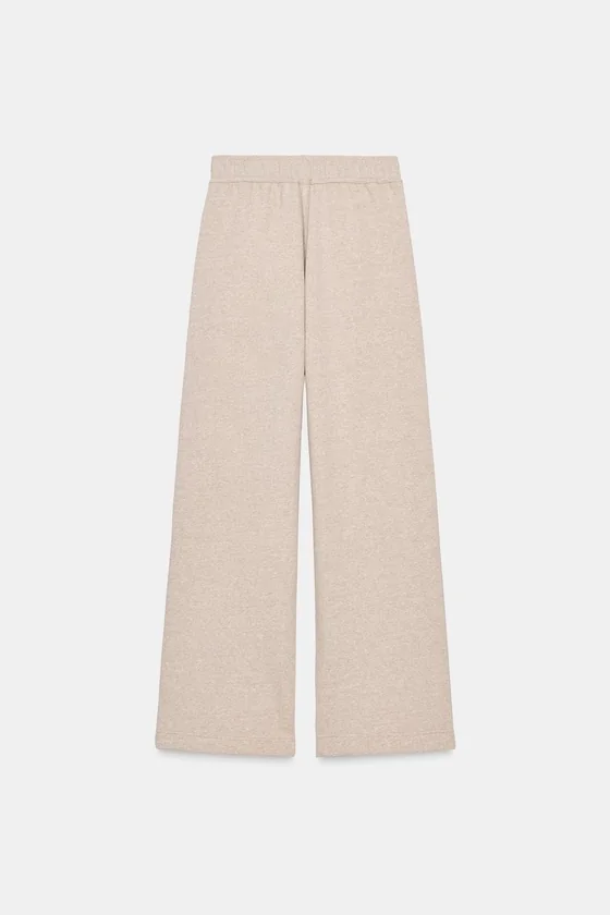 БРЮКИ WIDE LEG ИЗ МЯГКОЙ ТКАНИ
