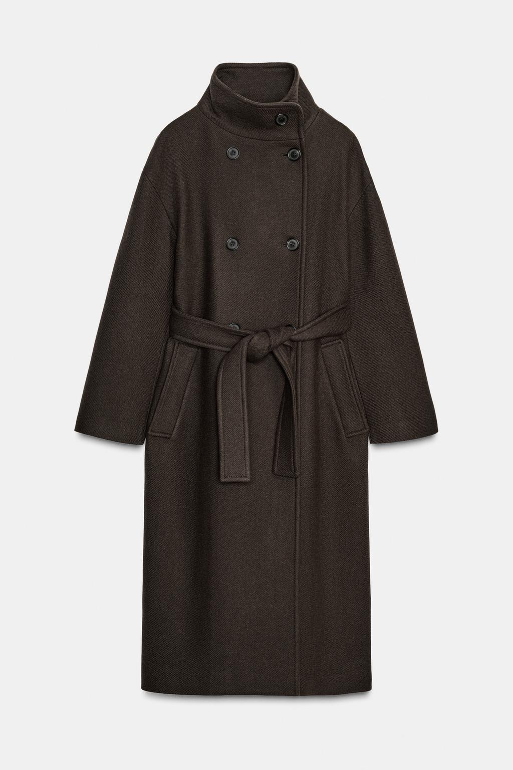 ПАЛЬТО ОВЕРСАЙЗ ИЗ СМЕСОВОЙ ШЕРСТИ — ZW COLLECTION
