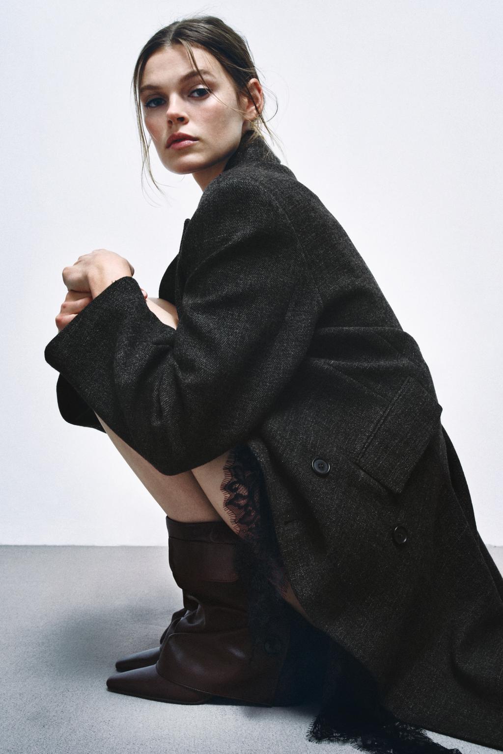 КОЖАНЫЕ БОТИЛЬОНЫ С ГЕТРАМИ НА КАБЛУКЕ