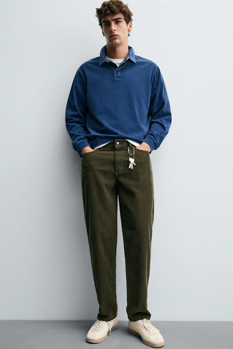 ВЕЛЬВЕТОВЫЕ БРЮКИ REGULAR FIT