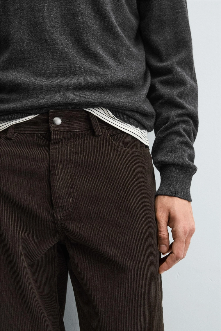 ВЕЛЬВЕТОВЫЕ БРЮКИ REGULAR FIT
