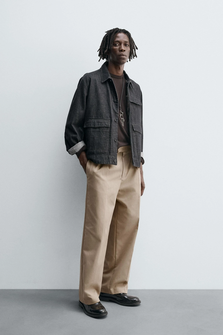 БРЮКИ RELAXED FIT СО СКЛАДКАМИ