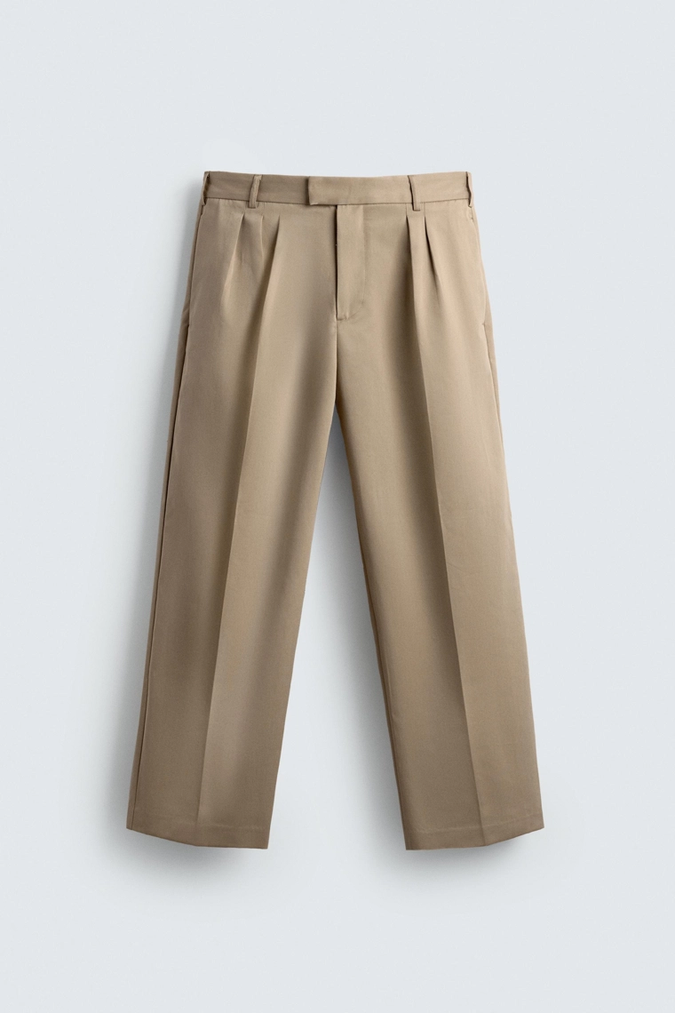 БРЮКИ RELAXED FIT СО СКЛАДКАМИ