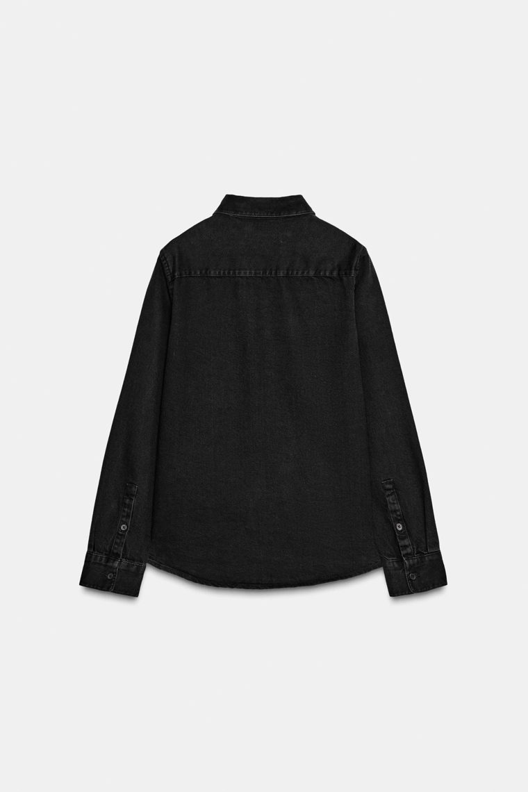 ПРИТАЛЕННАЯ ДЖИНСОВАЯ РУБАШКА — ZW COLLECTION