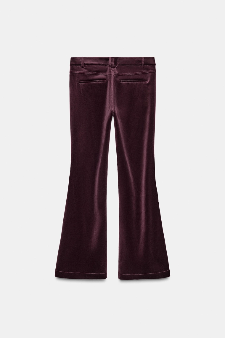 БАРХАТНЫЕ РАСКЛЕШЕННЫЕ БРЮКИ ZW COLLECTION