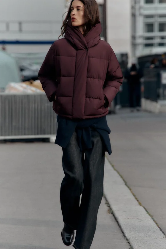 КОРОТКИЙ АНОРАК С КАПЮШОНОМ WATER REPELLENT WINDPROOF