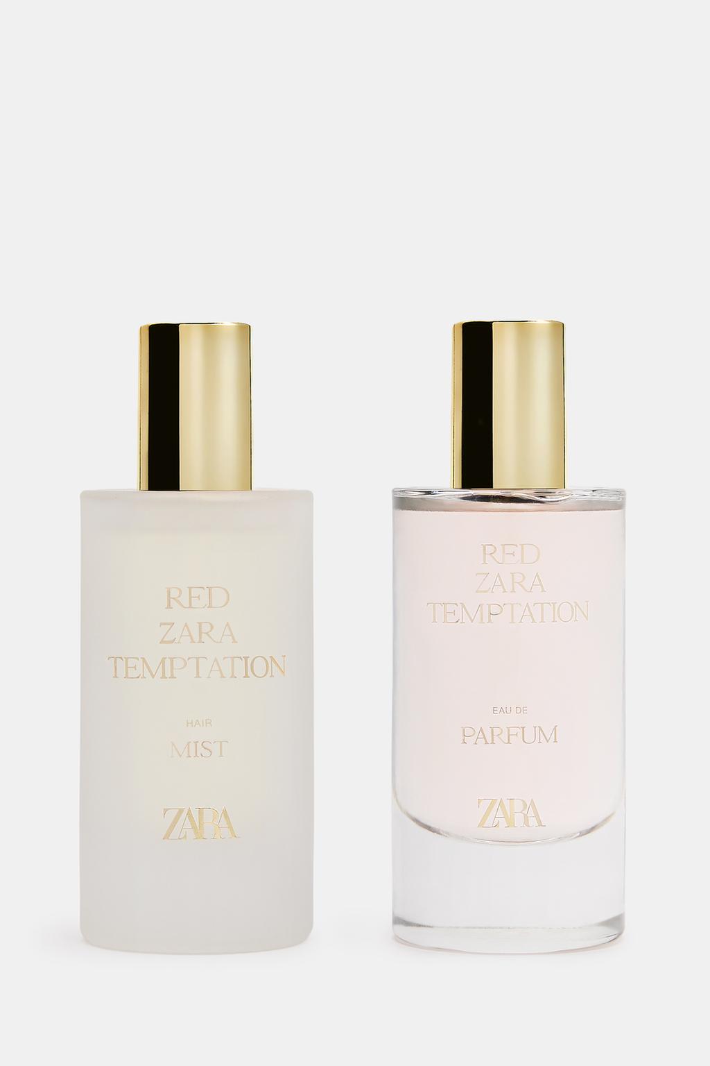 Красный zara temptation edp + hair mist limited edition 2x50ml (1.7 fl. oz)