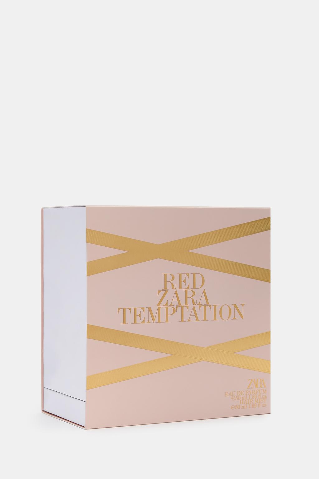 Красный zara temptation edp + hair mist limited edition 2x50ml (1.7 fl. oz)