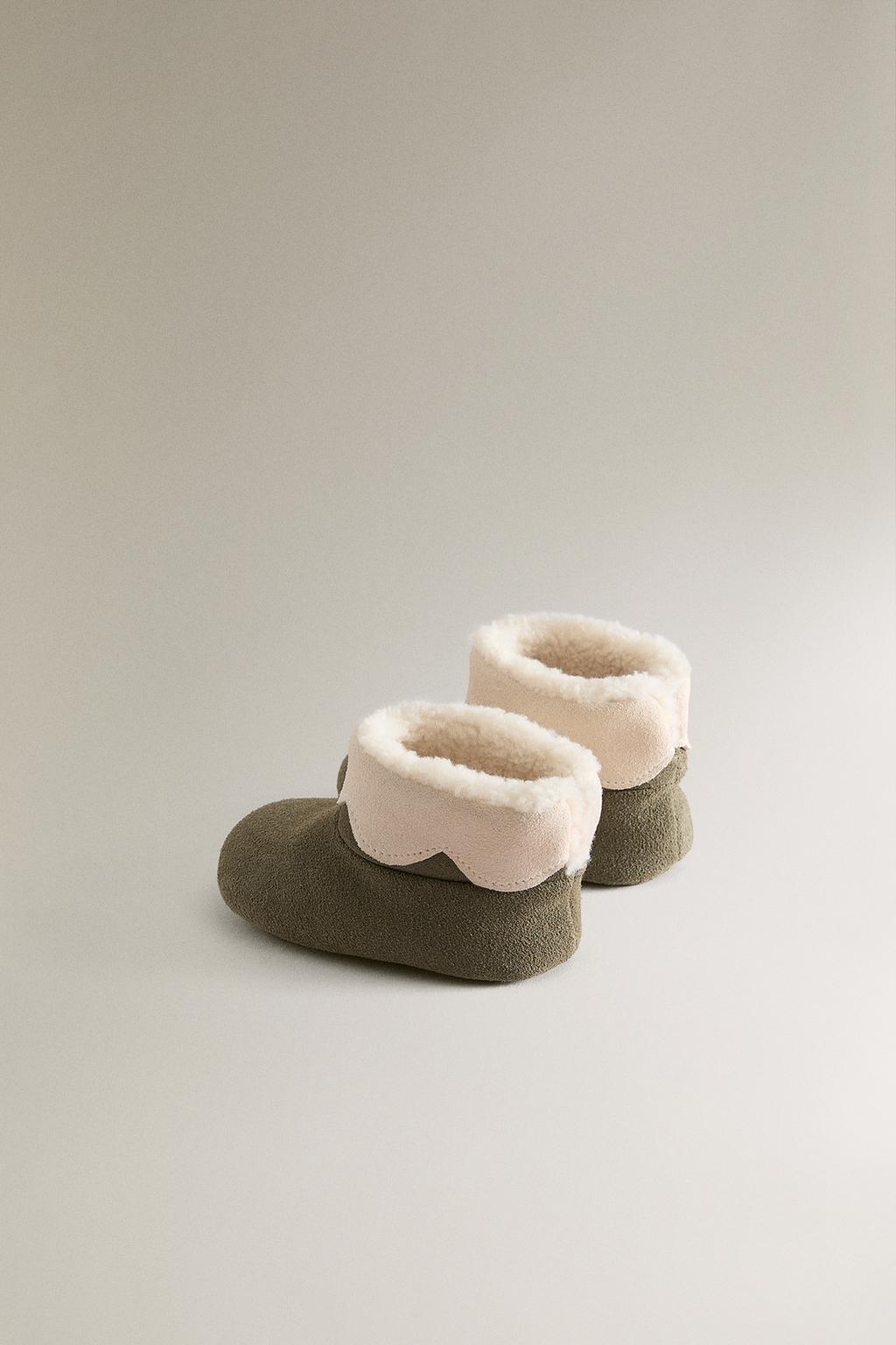 Кожаные ботиночки для эльфа на рождество