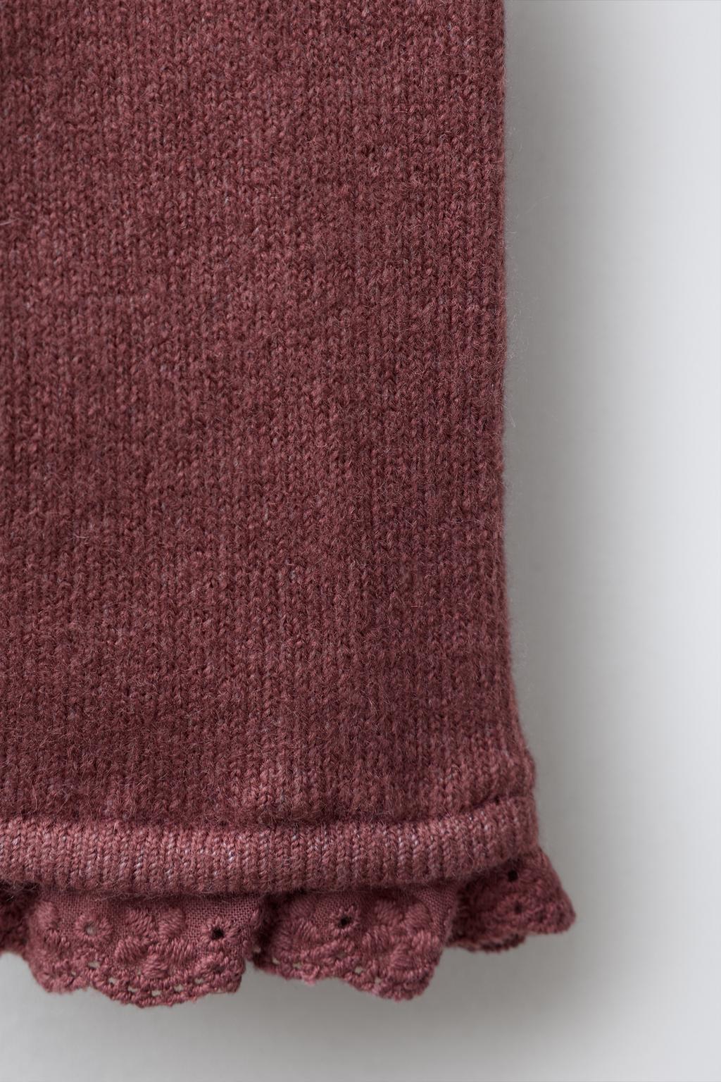 ТРИКОТАЖНЫЕ ЛЕГИНСЫ С КРУЖЕВОМ