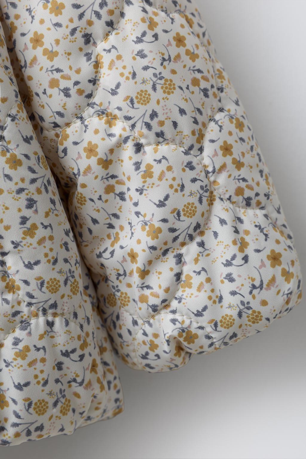 КУРТКА ИЗ НЕЙЛОНА С ЦВЕТОЧНЫМ ПРИНТОМ