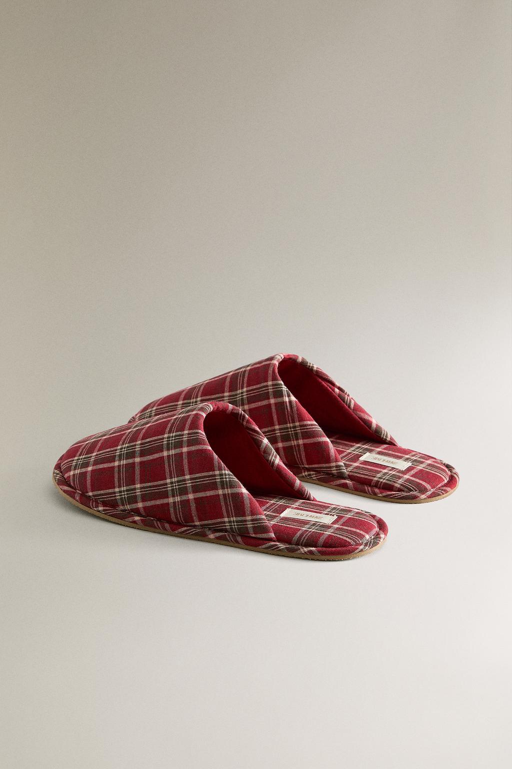 Тапочки из хлопка с рисунком рождества