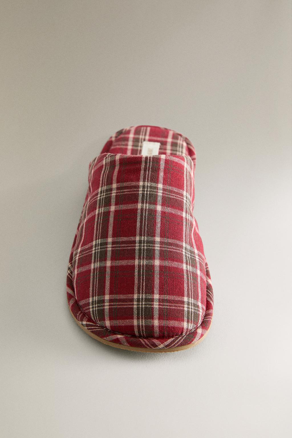 Тапочки из хлопка с рисунком рождества