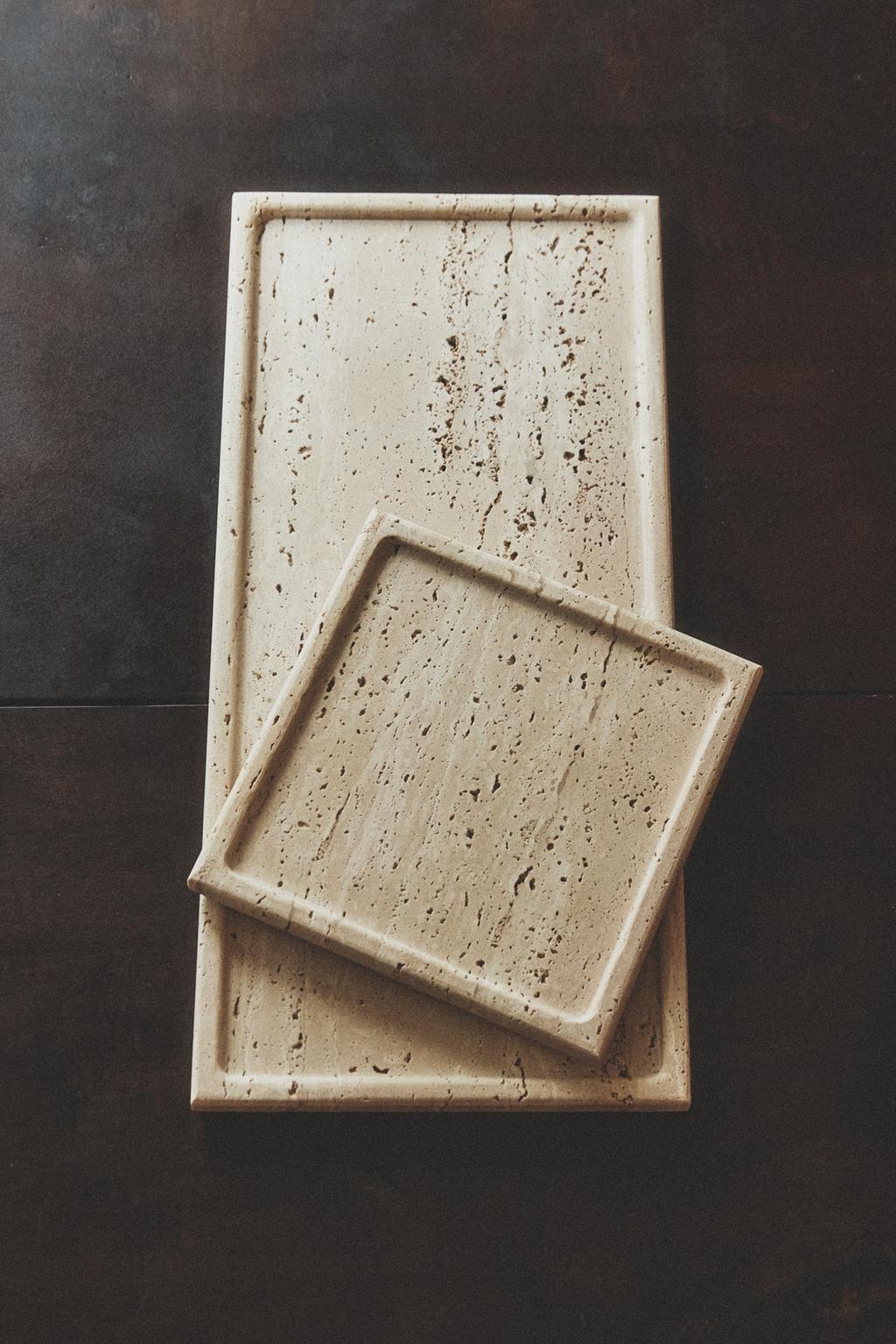 Поднос из трельяжного мрамора