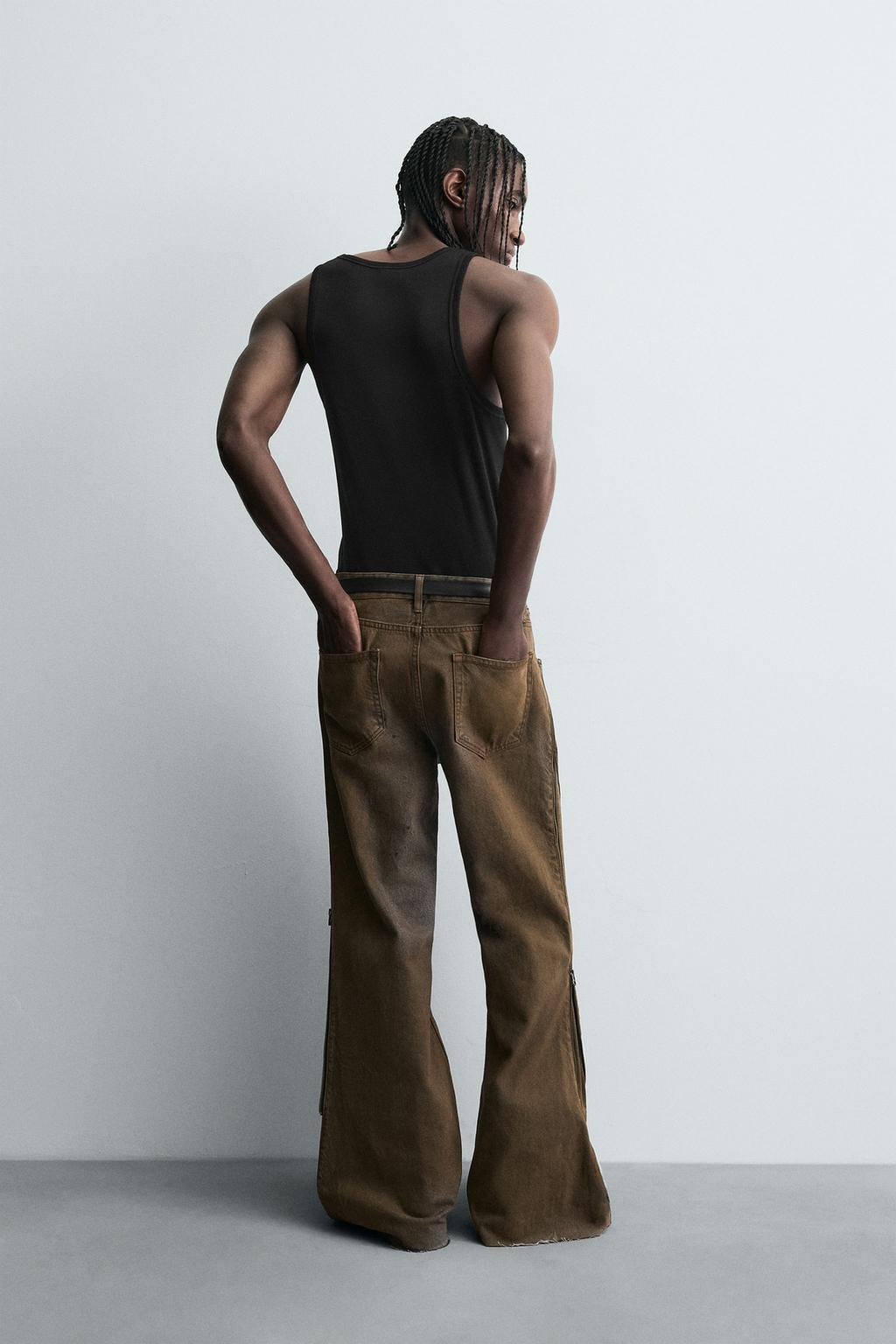 ДЖИНСЫ FLARE FIT С МОЛНИЯМИ