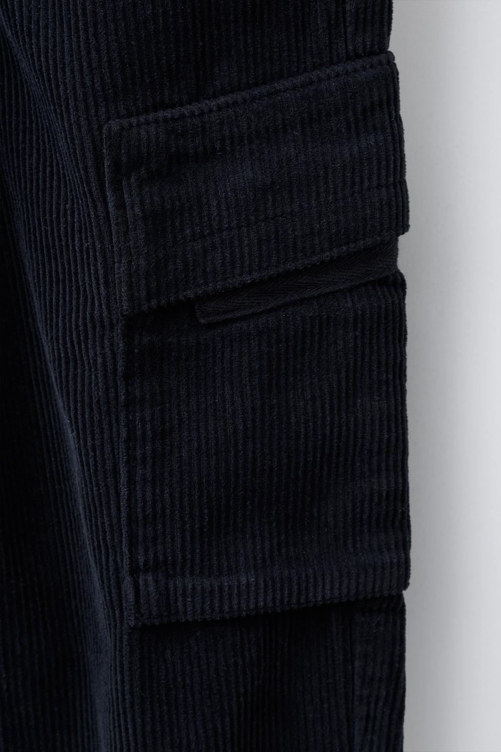 БРЮКИ КАРГО ИЗ ВЕЛЬВЕТА