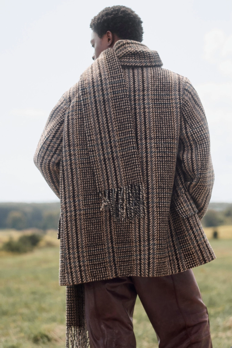 Куртка в клетку в ограниченном выпуске с отделкой шарфом