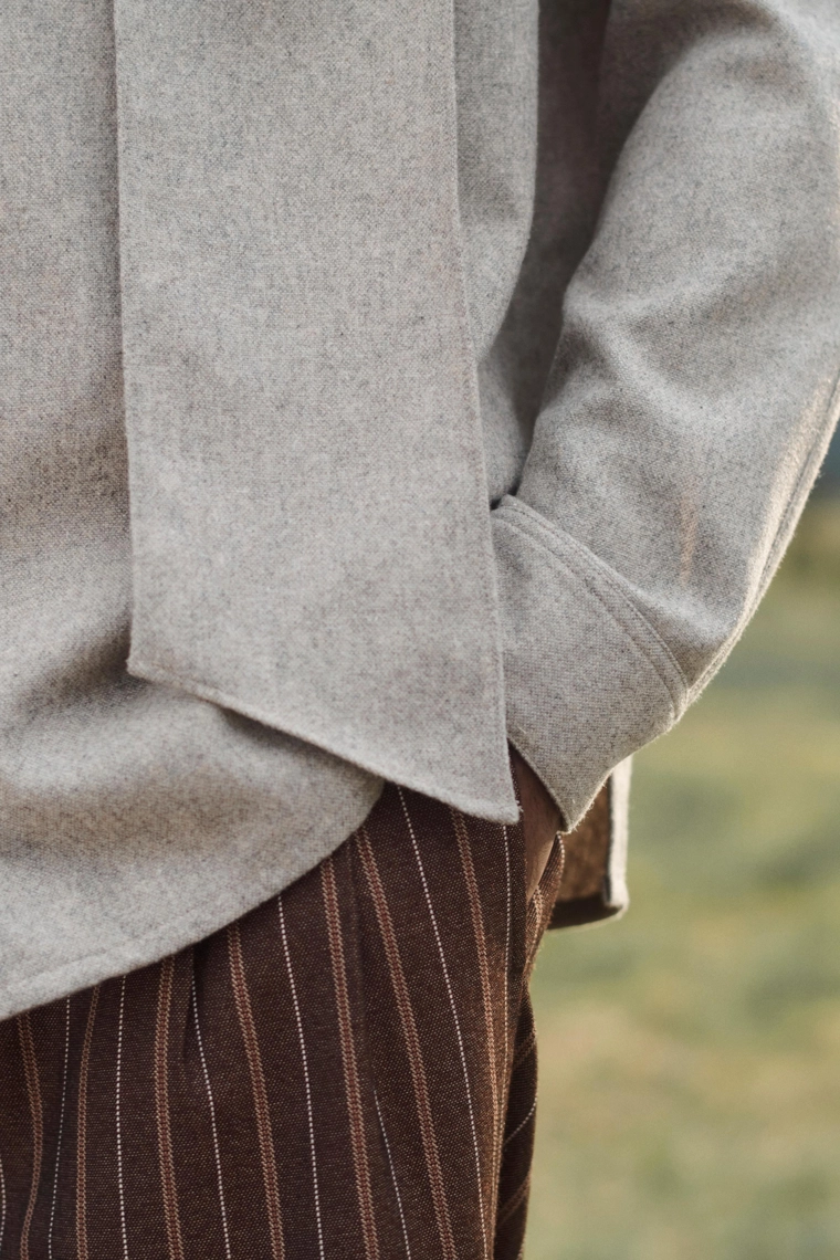 Рубашка-оверштамп с платком – лимитированная коллекция