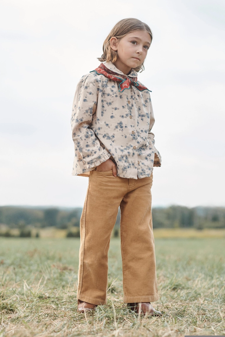 Рубашка limited edition floral micro corduroy