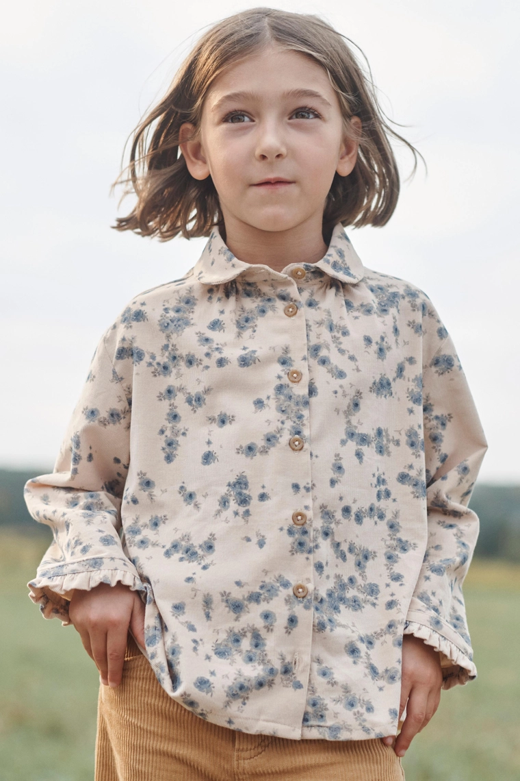 Рубашка limited edition floral micro corduroy