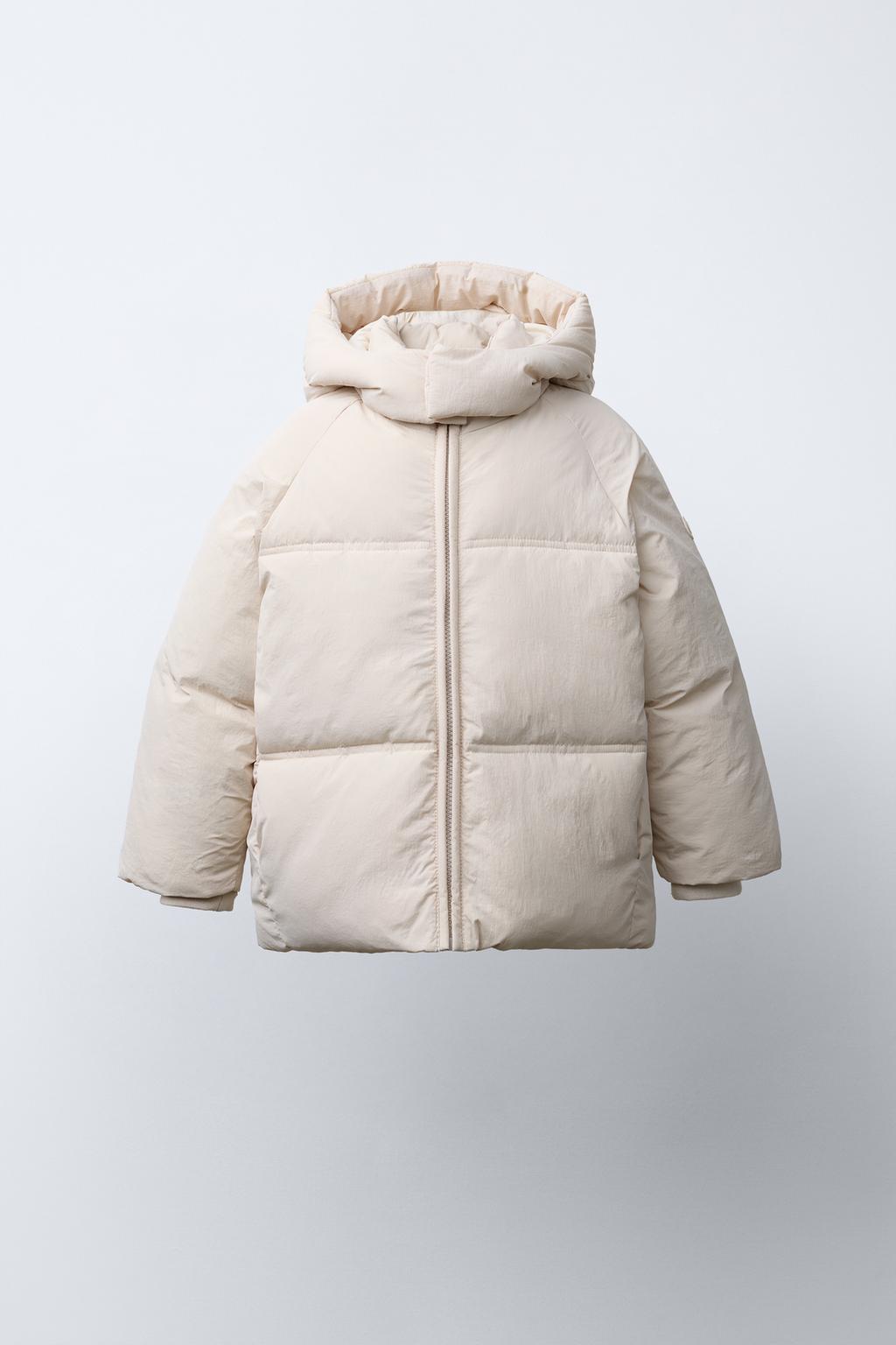 СТЕГАНОЕ ПАЛЬТО С КАПЮШОНОМ WATER REPELLENT