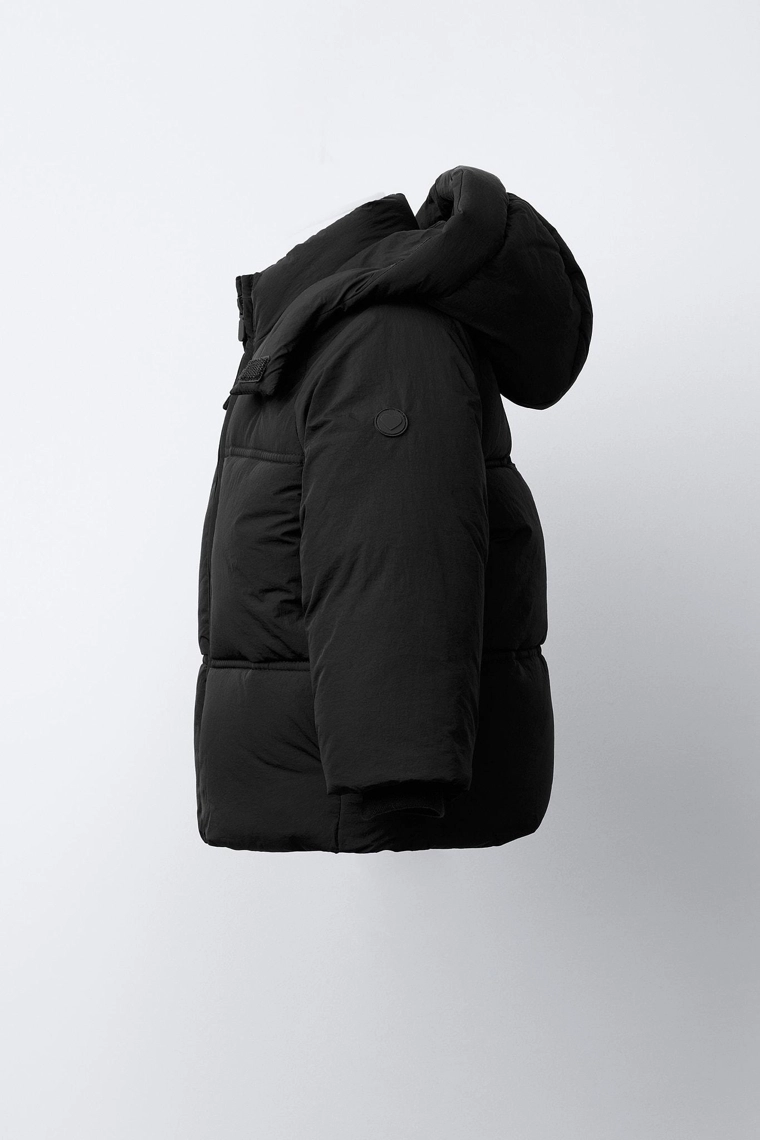 СТЕГАНОЕ ПАЛЬТО С КАПЮШОНОМ WATER REPELLENT