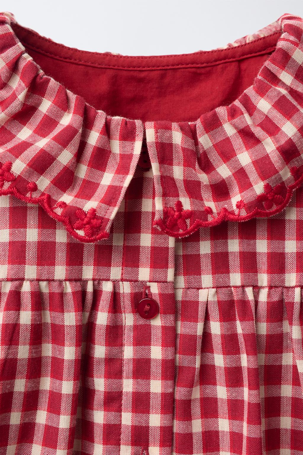 ПЛАТЬЕ И ТРУСЫ В КЛЕТКУ С ВЫШИВКОЙ