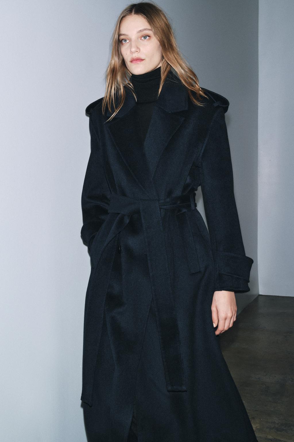 ДЛИННОЕ ПАЛЬТО ИЗ СМЕСОВОЙ ШЕРСТИ — ZW COLLECTION LIMITED EDITION