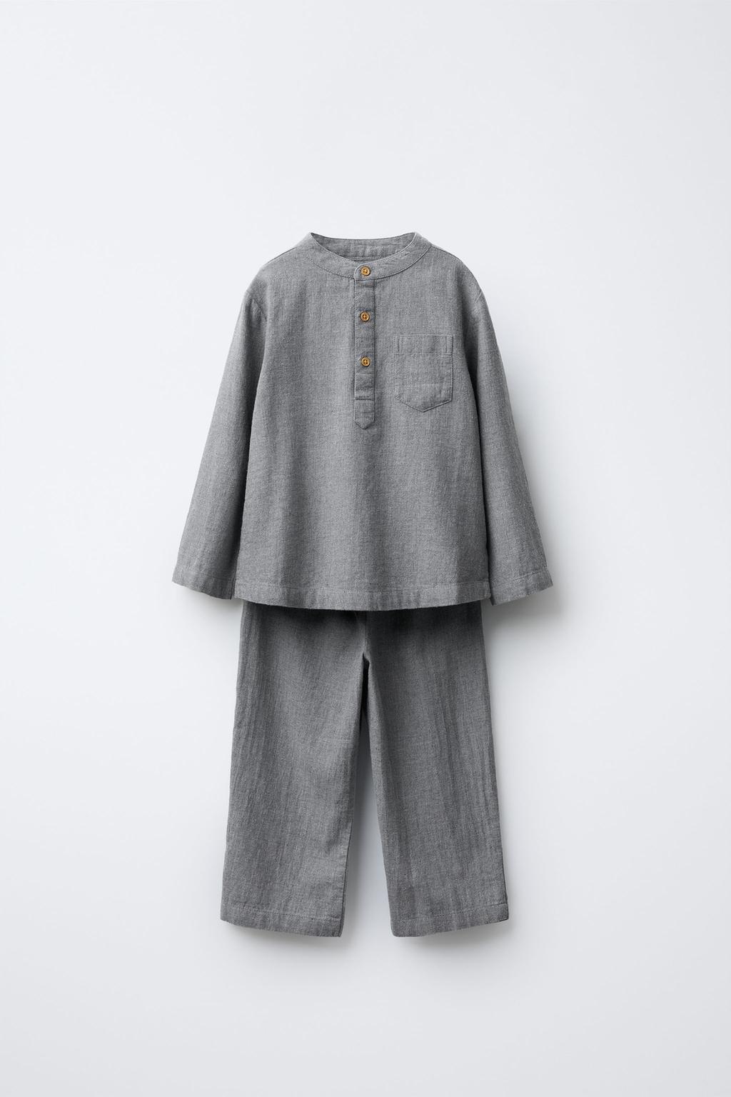 2-6 ЛЕТ/ПИЖАМА С ВОРОТНИКОМ-СТОЙКОЙ