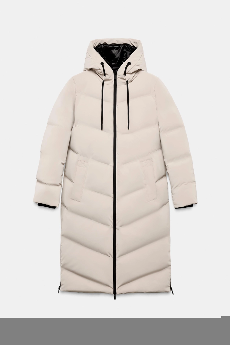 ДЛИННЫЙ ПРОРЕЗИНЕННЫЙ АНОРАК WINDPROOF С КАПЮШОНОМ