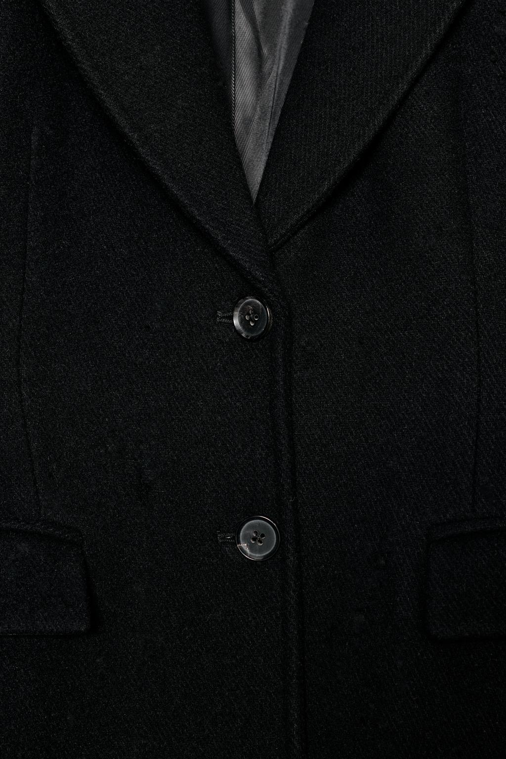 WOOL COAT WITH FAUX FUR COLLAR ZW COLLECTION
