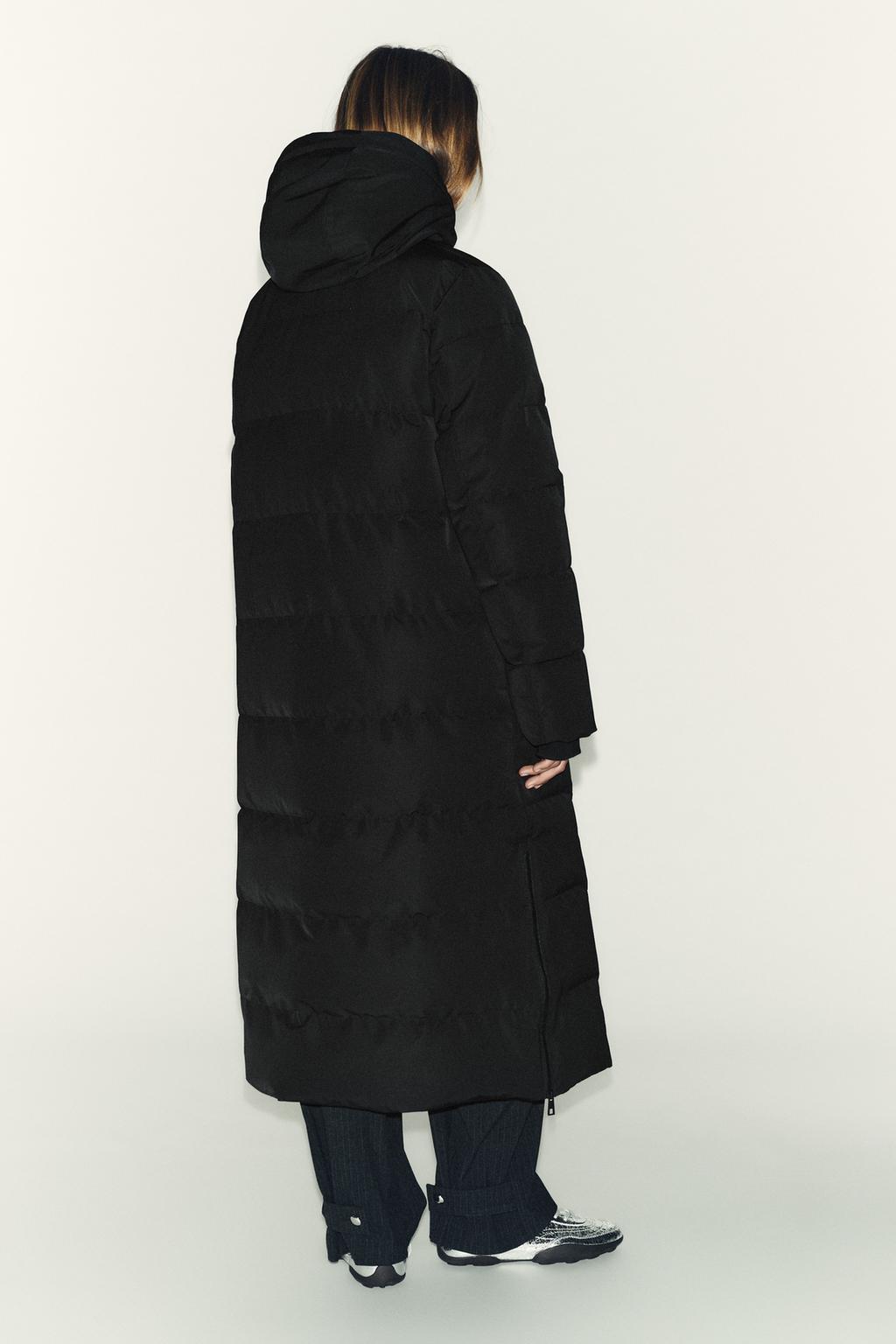 ДЛИННЫЙ ПУХОВИК С КАПЮШОНОМ WATER REPELLENT WINDPROOF